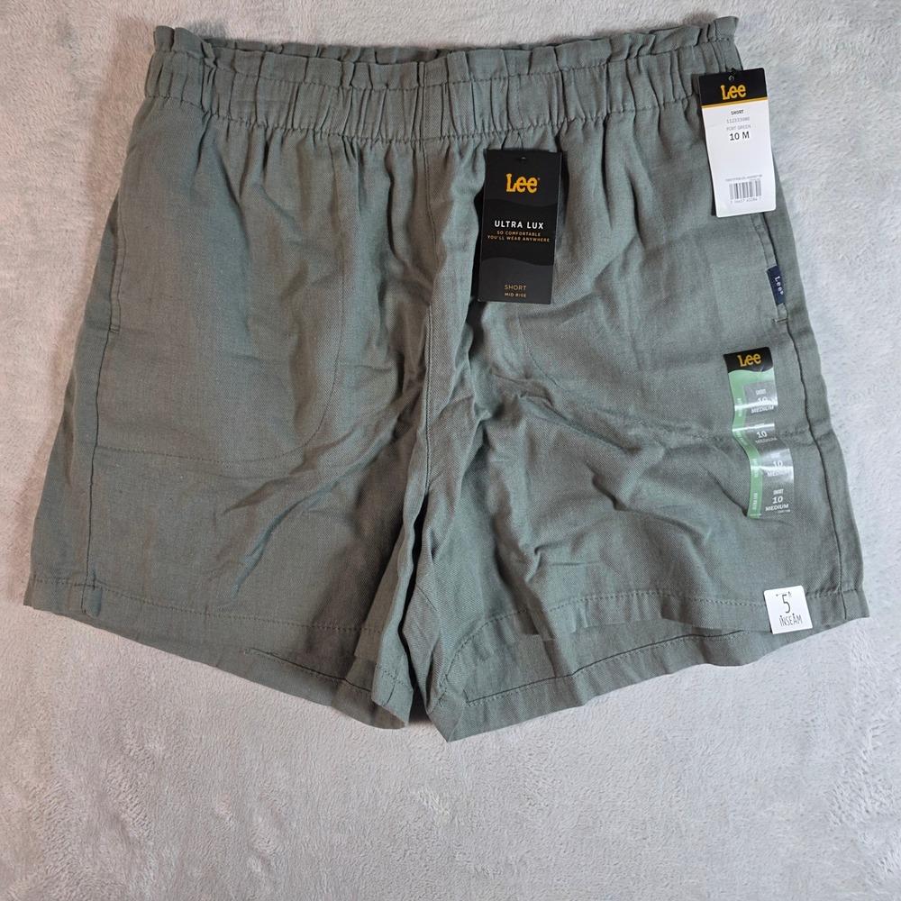 Lee Women Ultra Lux Mid Rise Short 10 M Fort Green